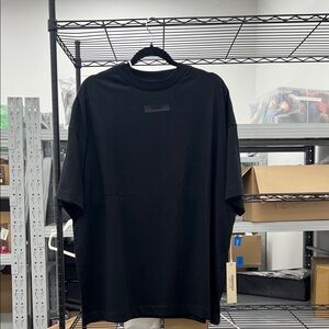 Essentials Black Short Sleeve Men's Tee